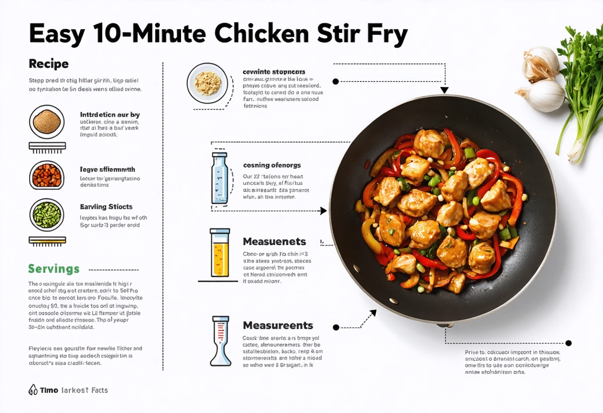 Easy 10-Minute Chicken Stir Fry Recipe - Infographic
