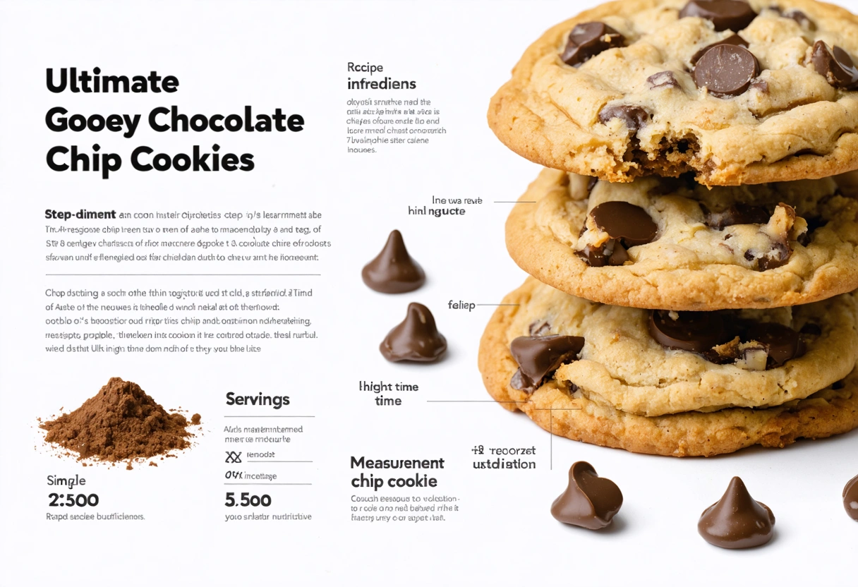 Ultimate Gooey Chocolate Chip Cookies - Infographic